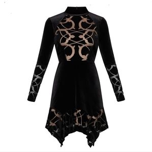 NWT BCBGMAXAZRIA Ornate Velvet Dress